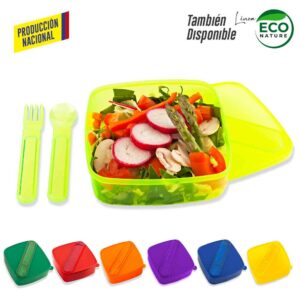 Portacomida Sencillo con Cubiertos