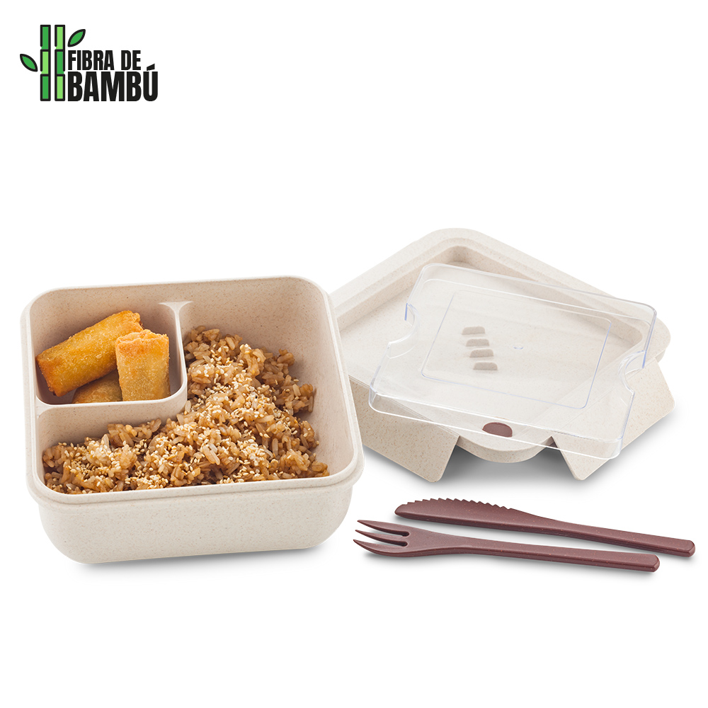 Portacomidas con Cubiertos Eco Davis - Imagen 2