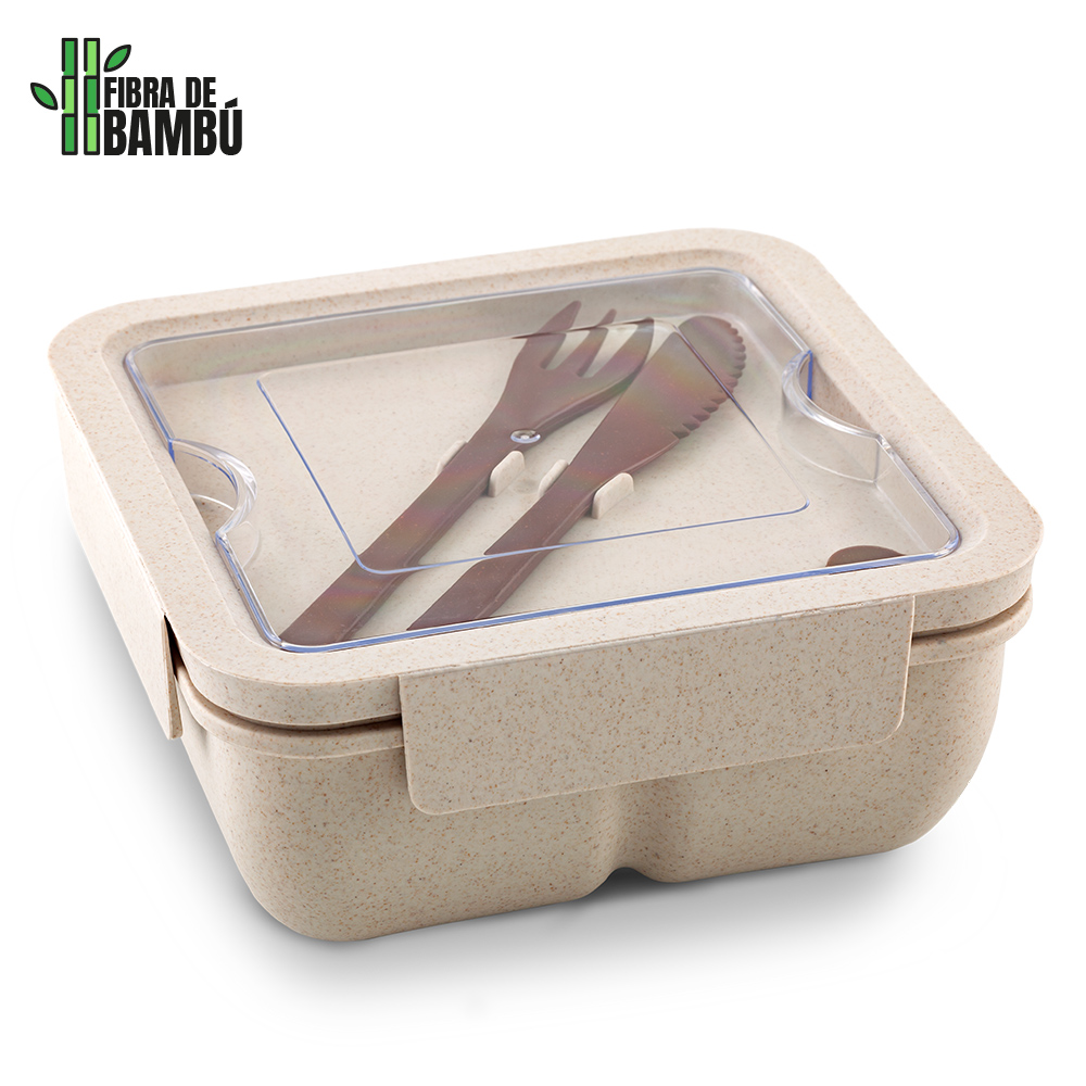 Portacomidas con Cubiertos Eco Davis - Imagen 3