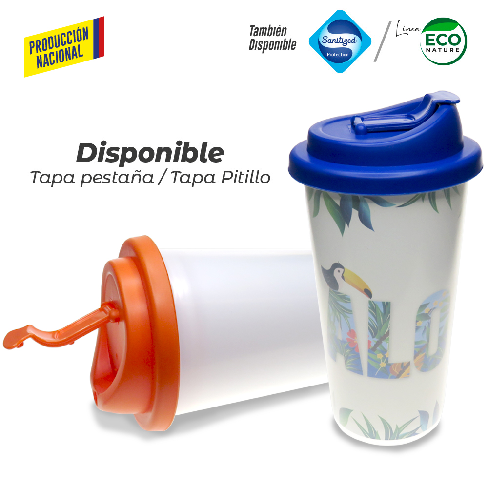 Vaso Doble Pared de Seguridad 450ml -Prod Nacional - Imagen 3