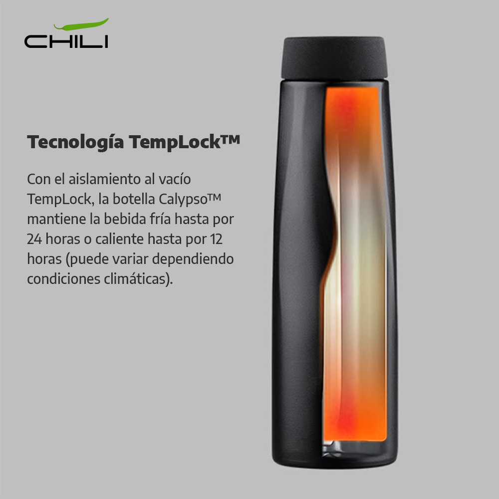 Termo Metalico Calypso Chili 500ml - Imagen 2