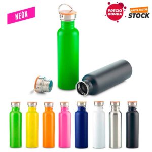 Botilito Metalico Wood700ml