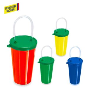 Vaso con Pitillo 14 OZ(stock telefònicamente)