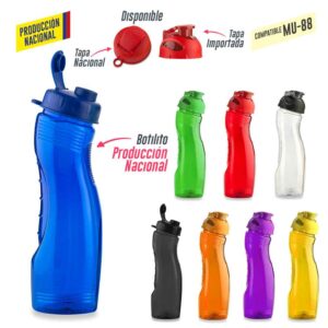 Botilito Saturno PVC 850ML (Tapa MU-35-Tapa-MU-89)