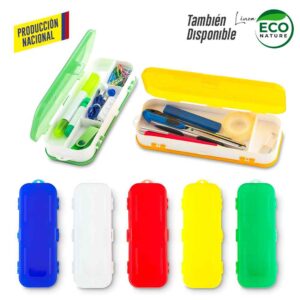 Estuche Plástico de tres Cuerpos - Produccion Nal