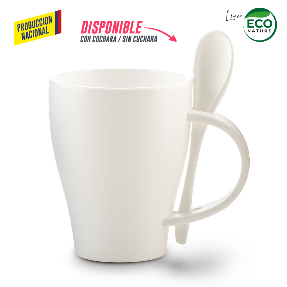 Mug Plástico con Cuchara Tiffany 350ml - Prod Nal - Imagen 4